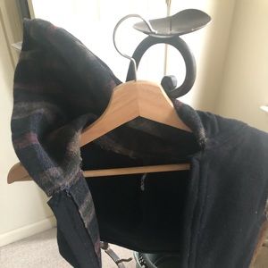 Crop Fleece handmade vest with hood